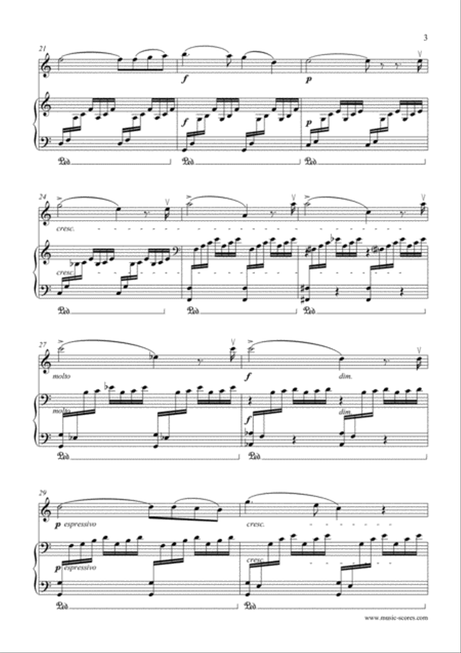 Ave Maria - Violin and Piano Violin Solo scores gallery preview page 3