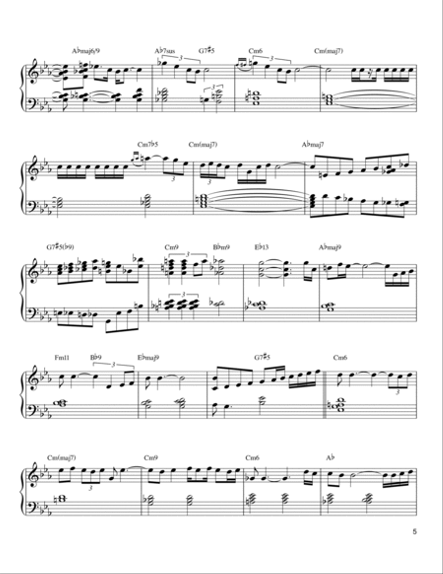 My Funny Valentine My Funny Valentine Piano Solo scores gallery preview page 5