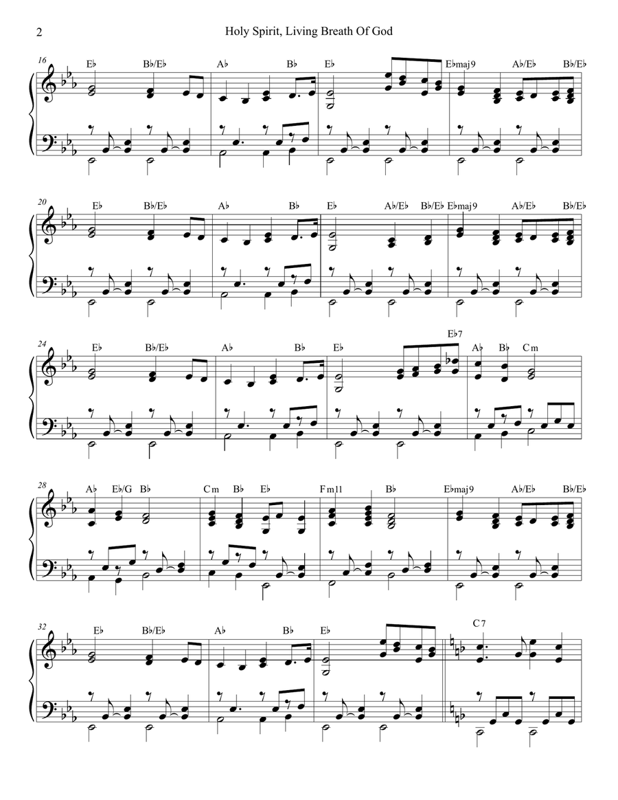 Holy Spirit, Living Breath Of God Brass Duet scores gallery preview page 6