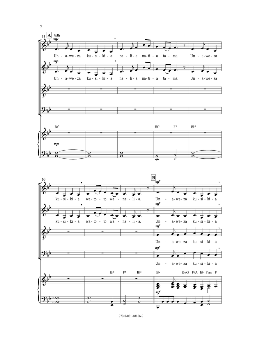 Imbakwa 4-Part scores gallery preview page 2