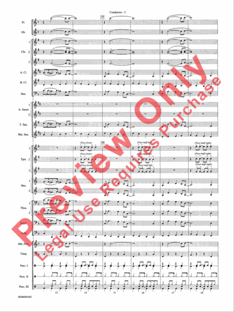Santa Meets the Big Bands Concert Band scores gallery preview page 5