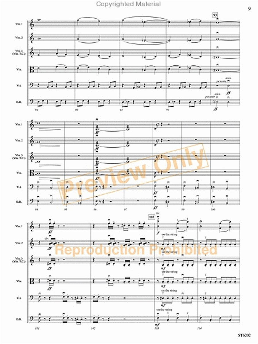 Ghost Carnival String Orchestra scores gallery preview page 8