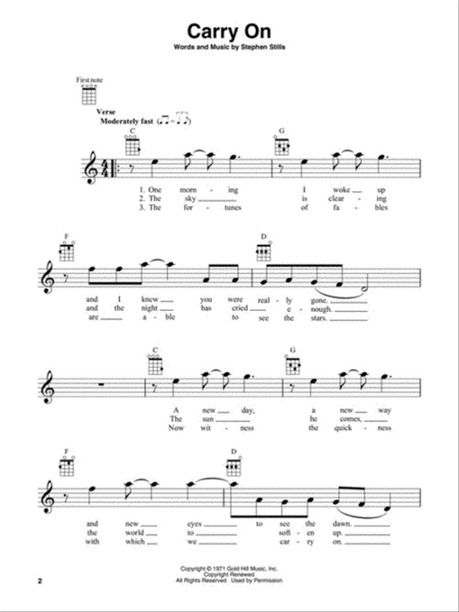 Crosby, Stills & Nash for Ukulele Ukulele scores gallery preview page 3