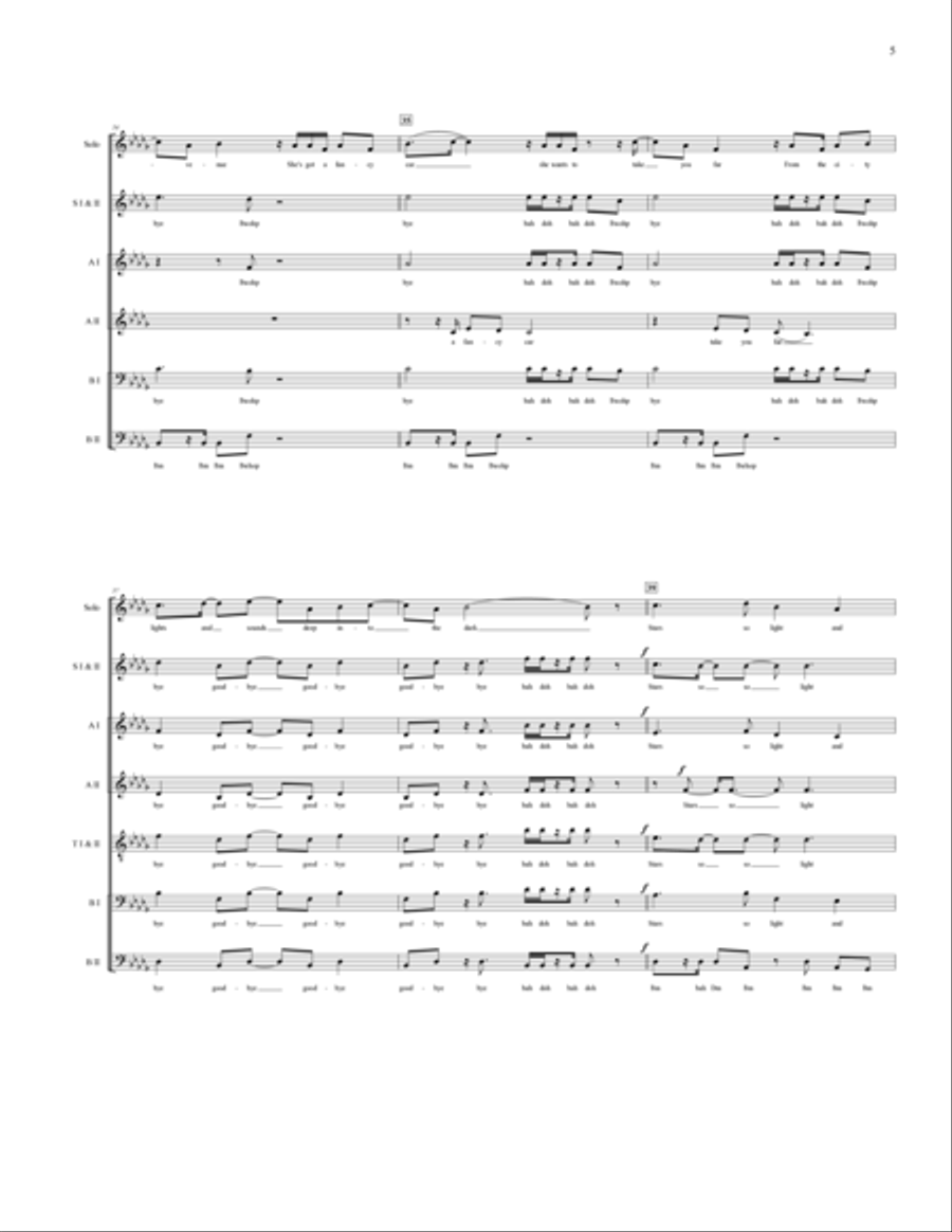 Settle Down 4-Part scores gallery preview page 6