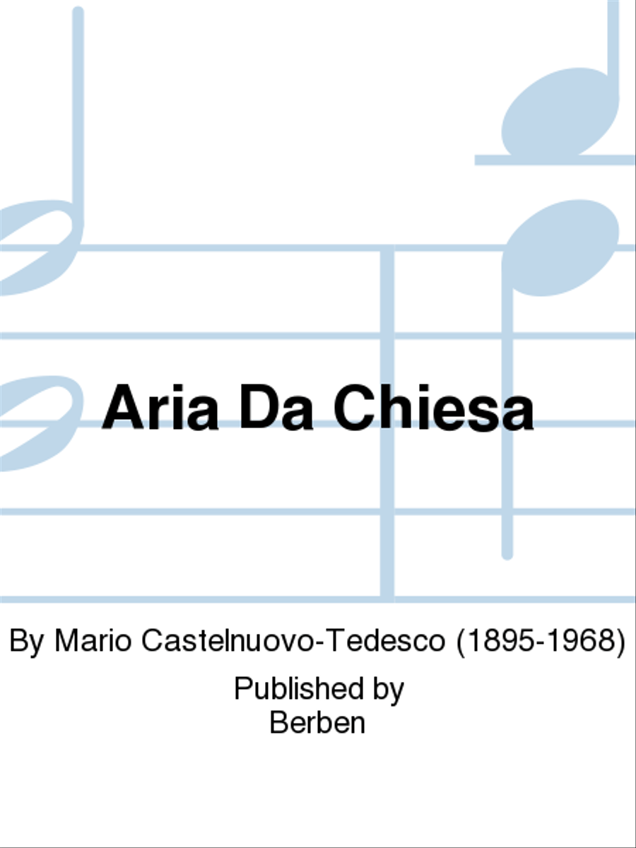 Aria da Chiesa Classical Guitar scores gallery preview page 1