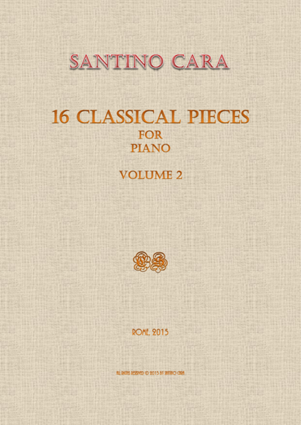 16 Classical Pieces for Piano - Volume 2 - Santino Cara image number null