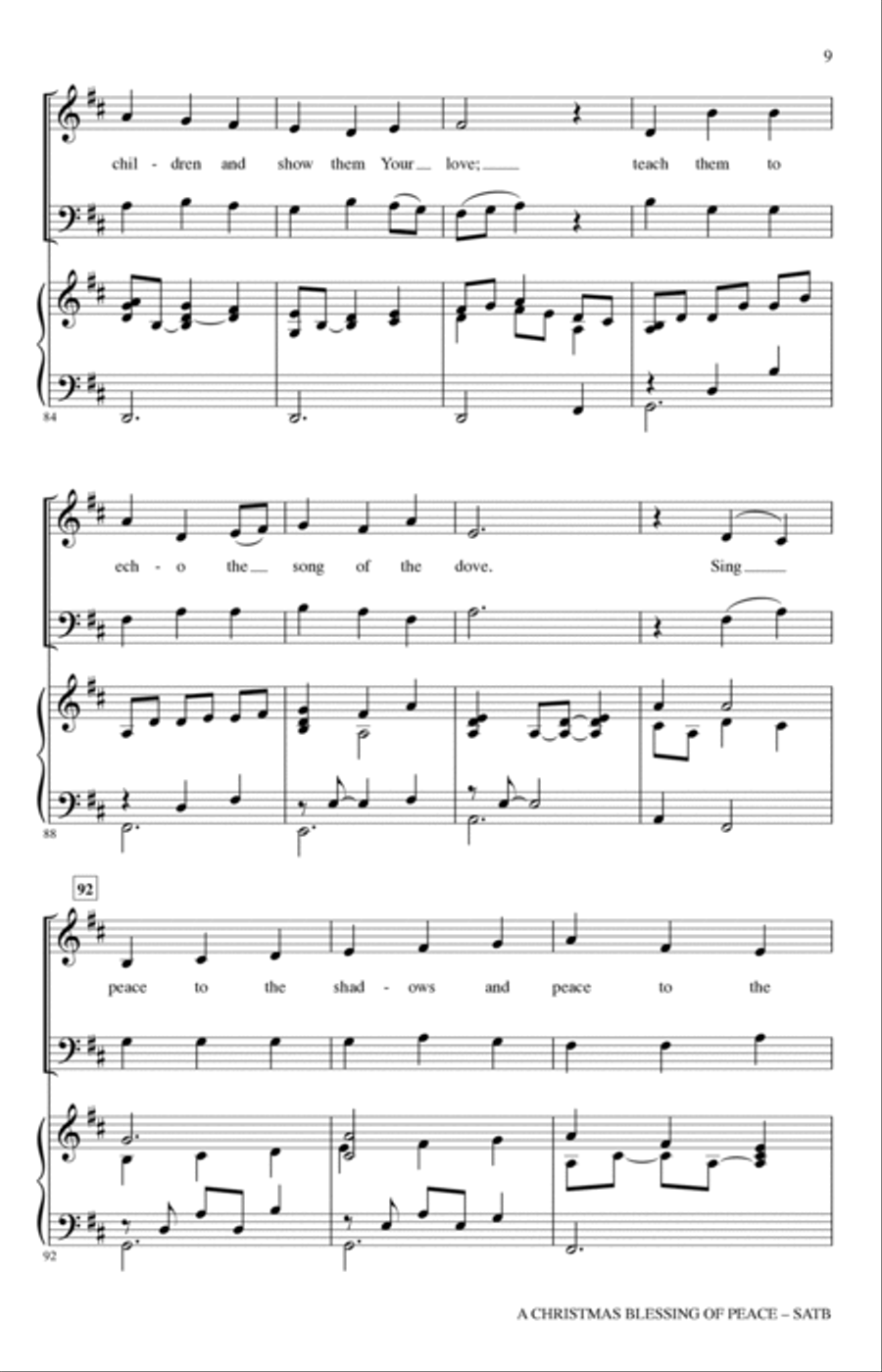 A Christmas Blessing Of Peace 4-Part scores gallery preview page 8