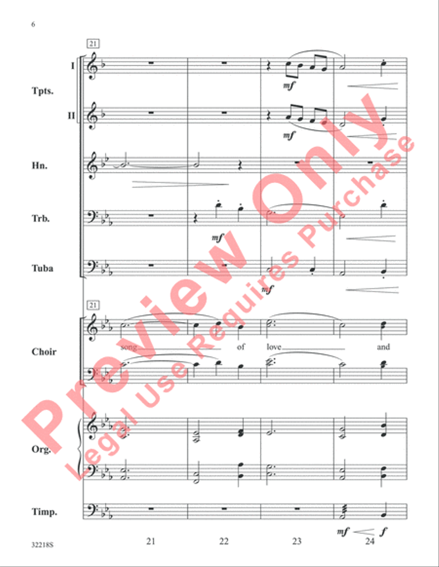 Awake, My Heart Choir scores gallery preview page 7