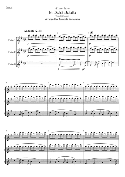 <Flute Trio> In Dulci Jubilo image number null