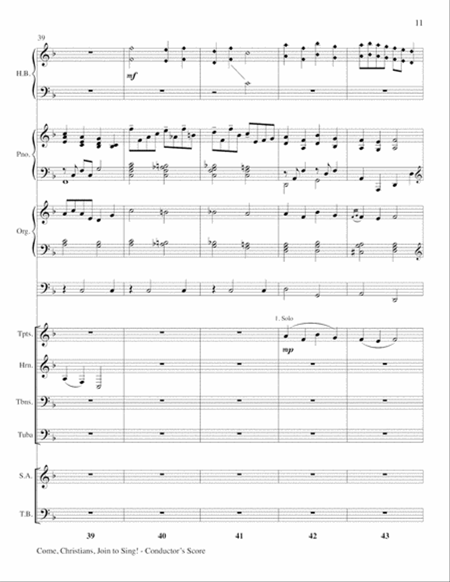 Come Christians, Join to Sing 4-Part scores gallery preview page 11