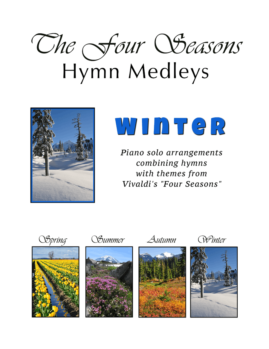 WINTER - The Four Seasons Hymn Medleys Collection (3 Piano Solos) Piano Solo scores gallery preview page 1