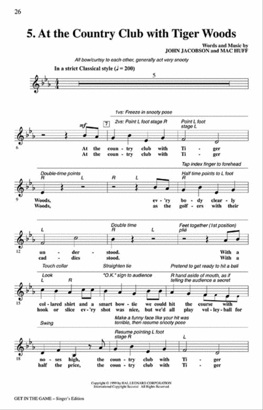 Get in the Game - Teacher's Edition Choir scores gallery preview page 5