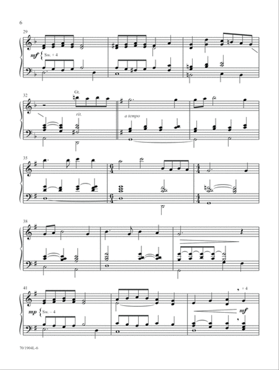 And Through Eternity I'll Sing On Organ scores gallery preview page 6