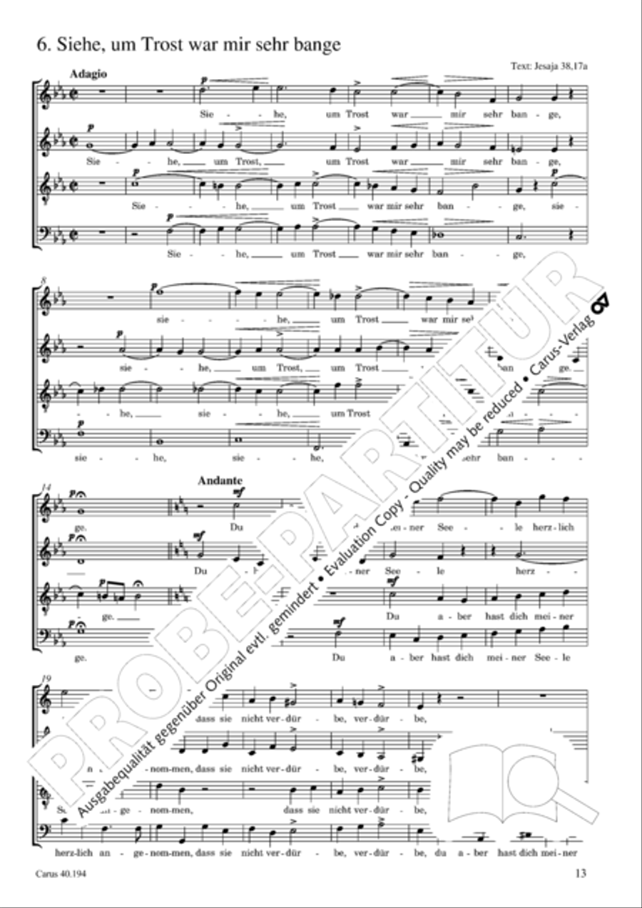 Liturgische Gesange (Totensonntag) Score scores gallery preview page 14