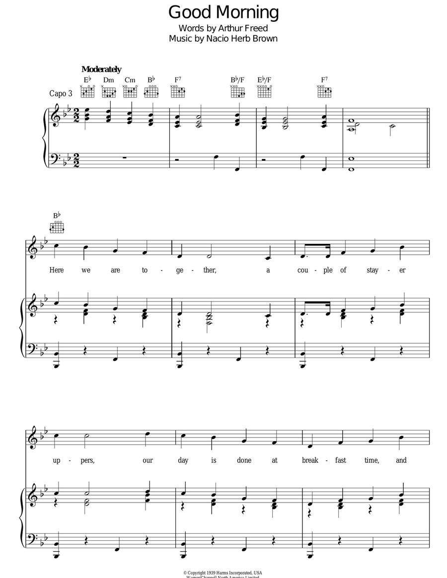 Good Morning Guitar scores gallery preview page 1