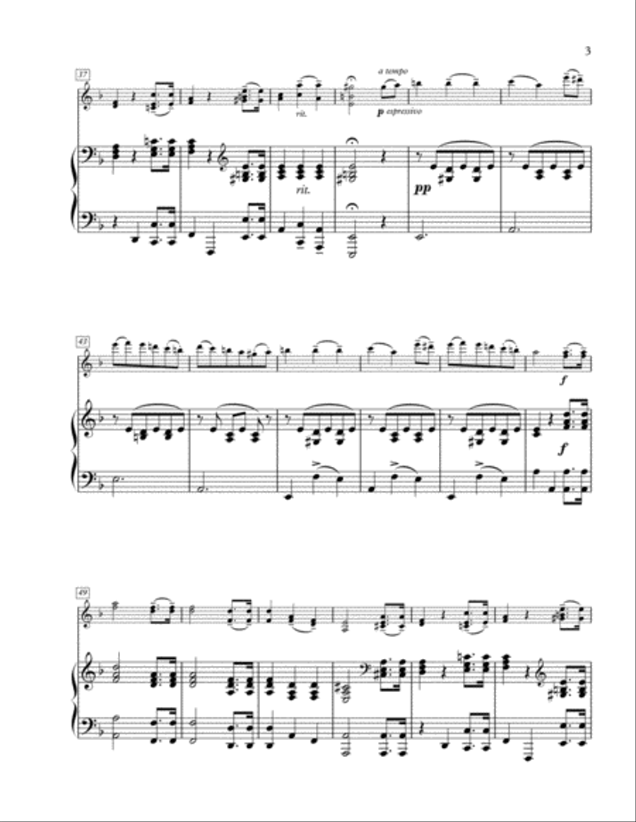 Waltz for Violin and Piano Violin Solo scores gallery preview page 5