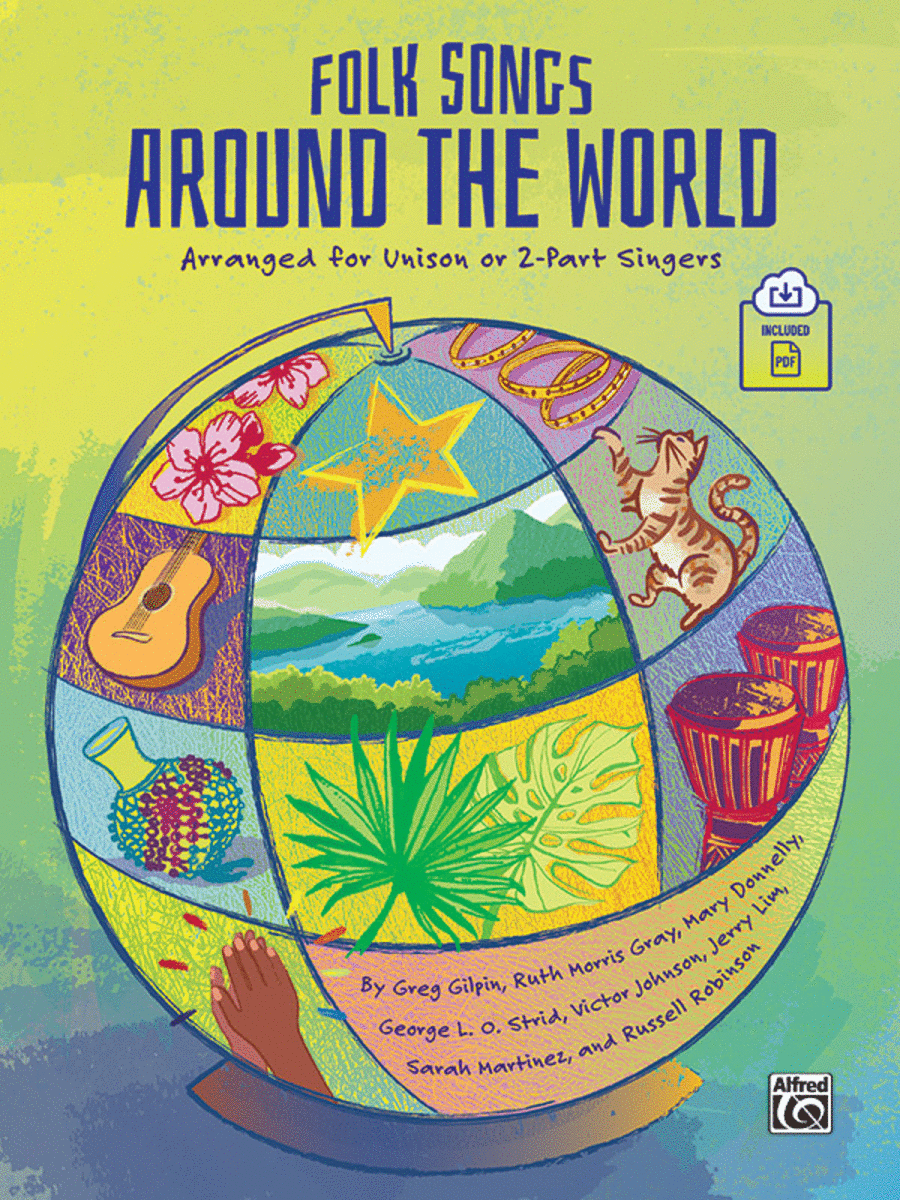 Folk Songs Around the World Unison Choir scores gallery preview page 1