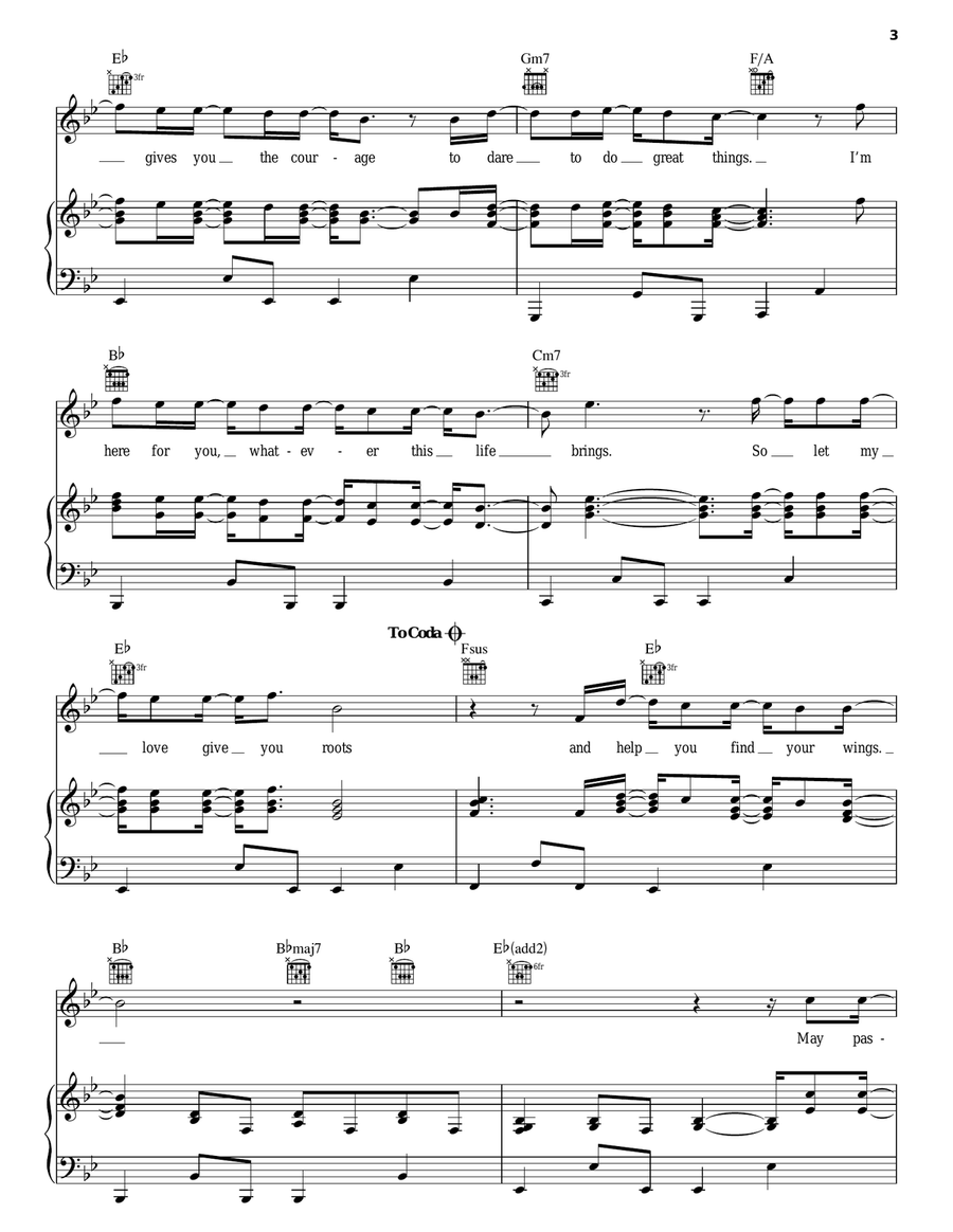 Find Your Wings Find Your Wings Piano, Vocal, Guitar scores gallery preview page 3