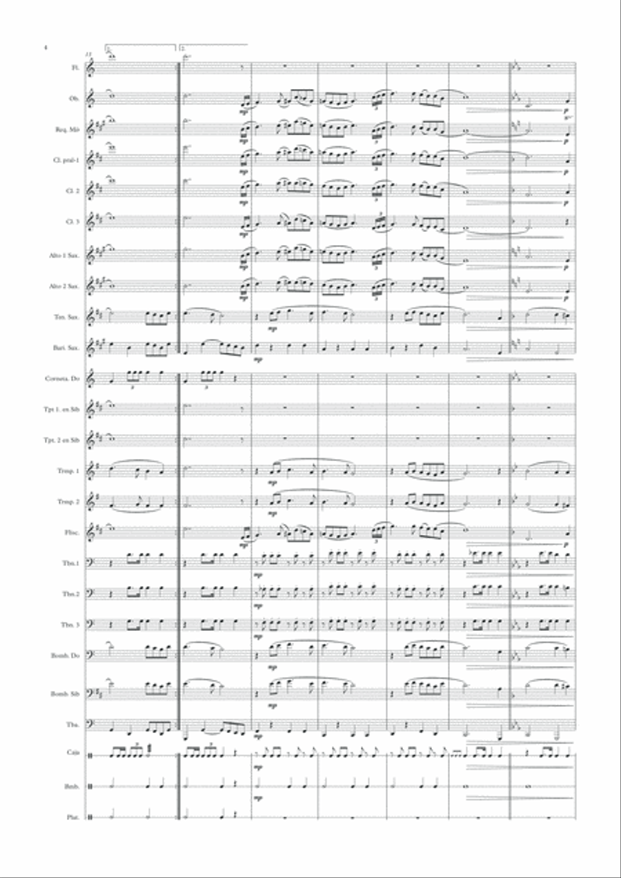 Maria Stma. De la Salud Concert Band scores gallery preview page 4