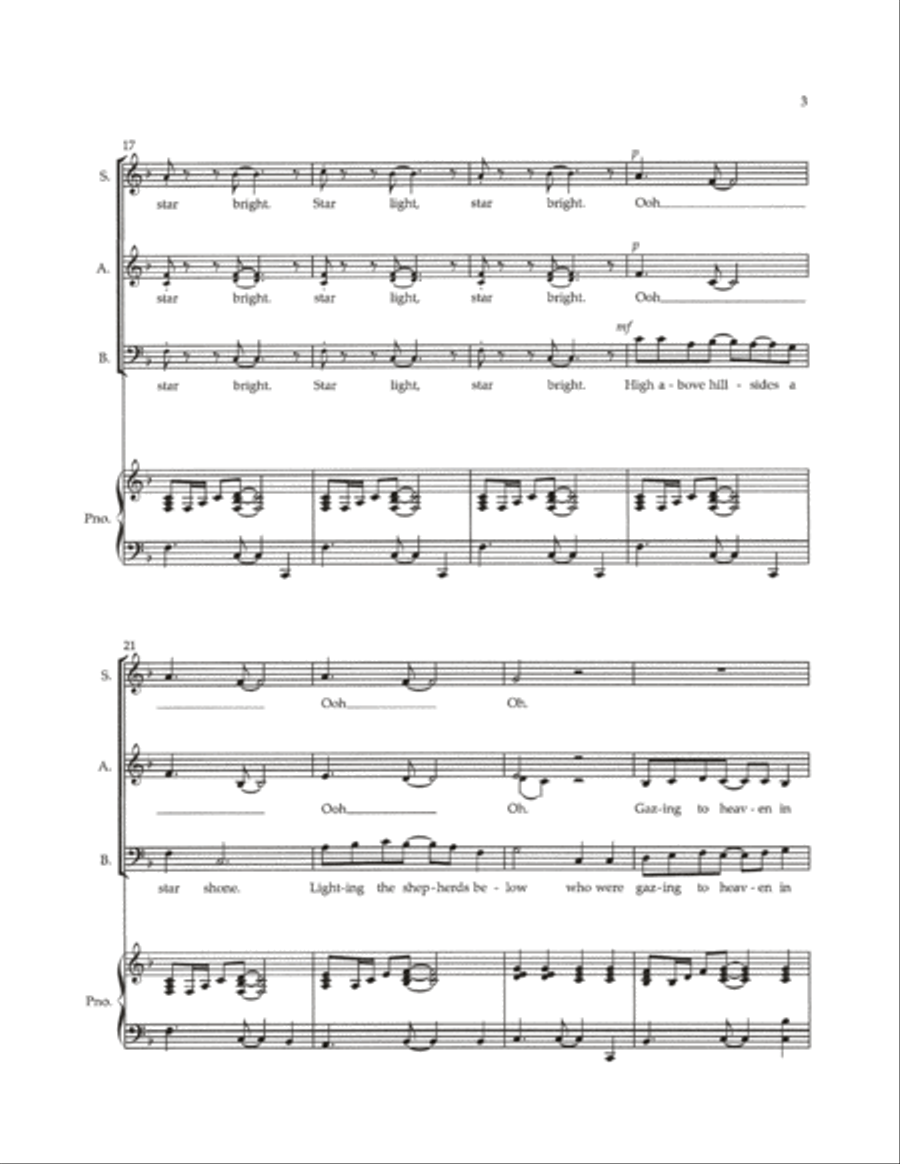 Star Light, Star Bright 3-Part scores gallery preview page 4