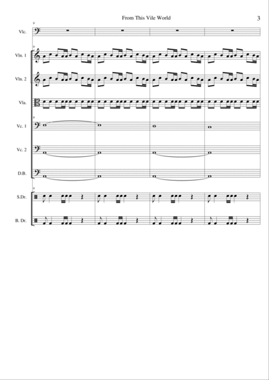 From This Vile World - Score Only Chamber Orchestra scores gallery preview page 4