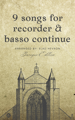 9 Songs For Recorder & Basso Continue