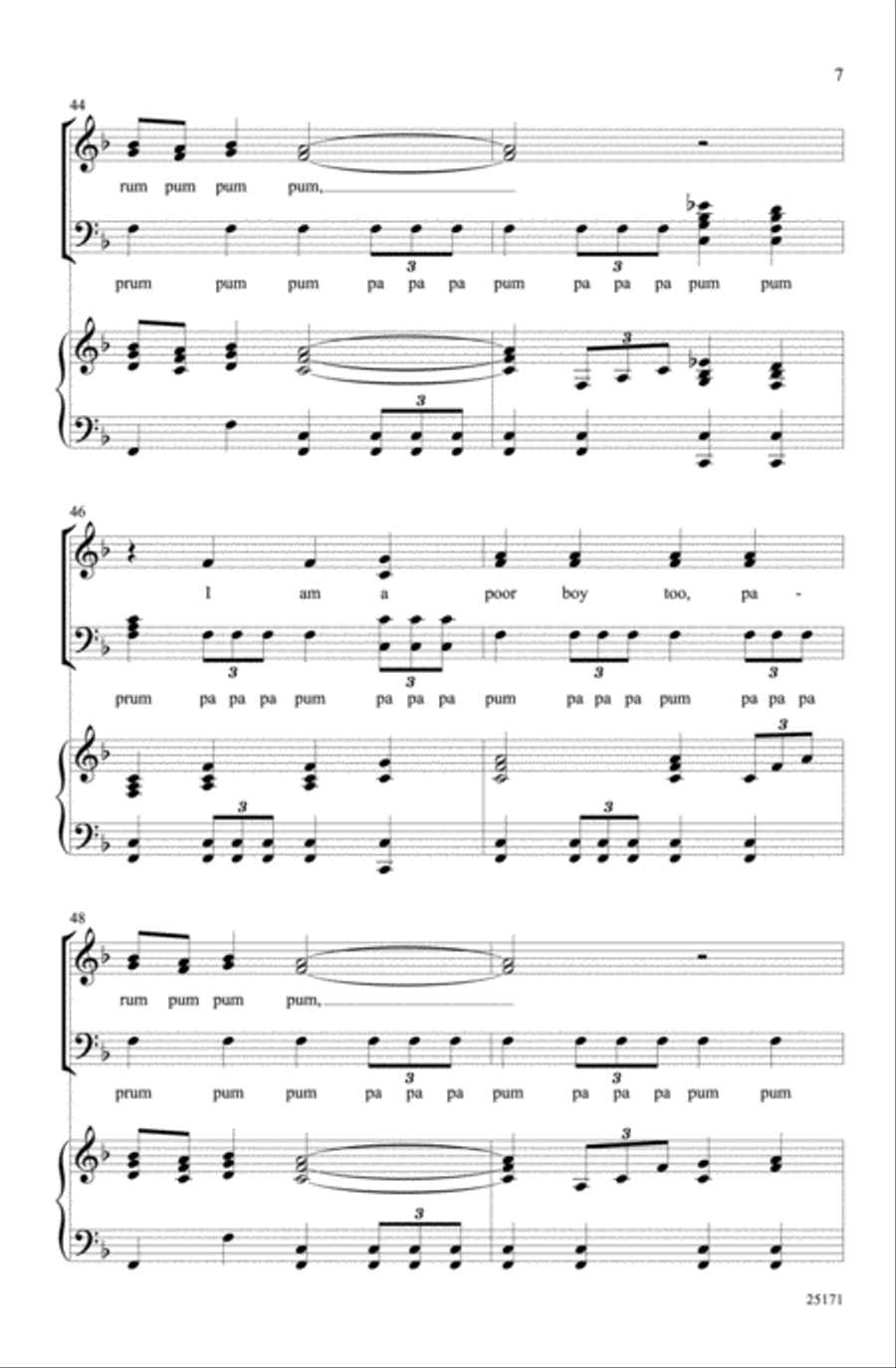 The Little Drummer Boy The Little Drummer Boy Choir scores gallery preview page 6