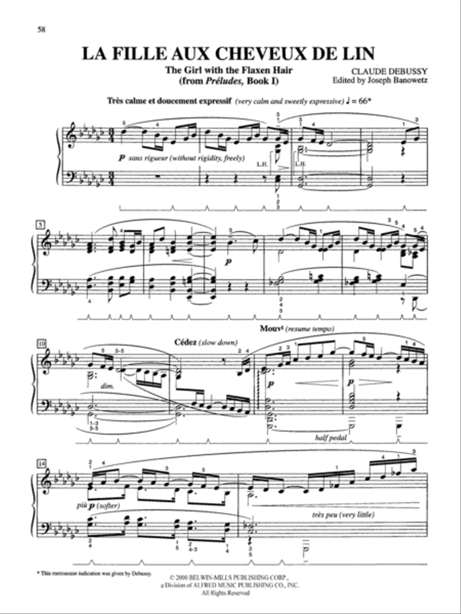 Debussy -- 12 Selected Piano Works Piano Solo scores gallery preview page 12