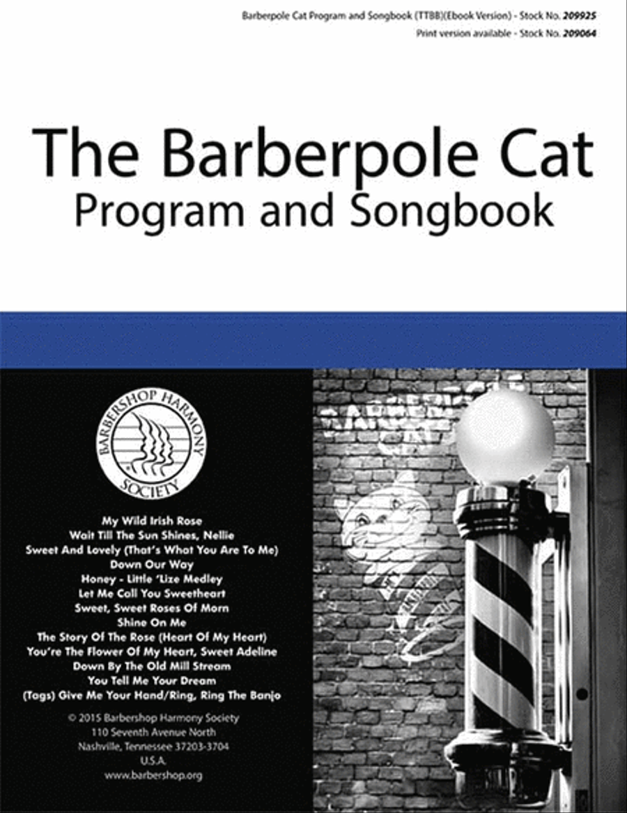 Barberpole Cat Songbook TTBB scores gallery preview page 1