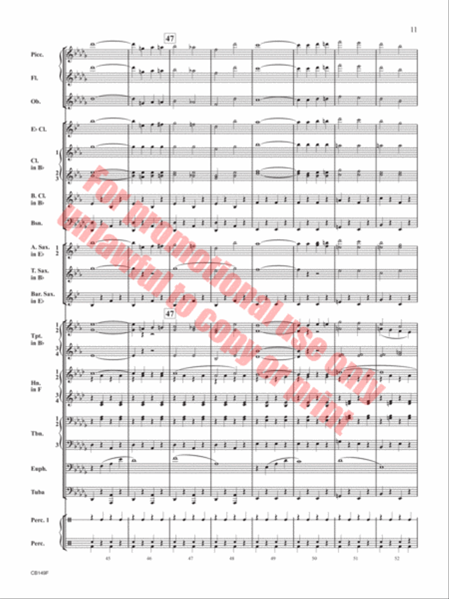 The Black Mask The Black Mask Concert Band scores gallery preview page 12