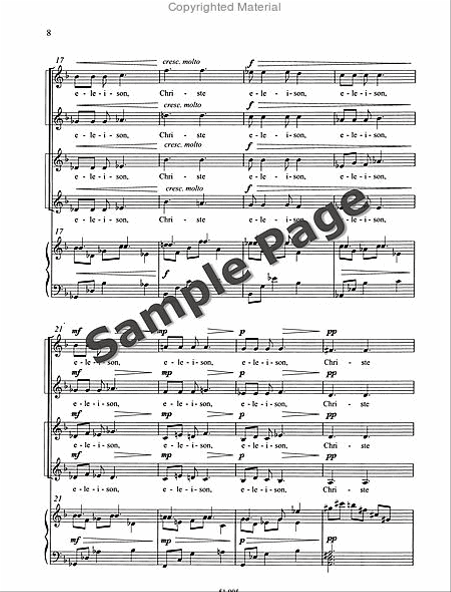 Missa Brevis SSAA scores gallery preview page 9