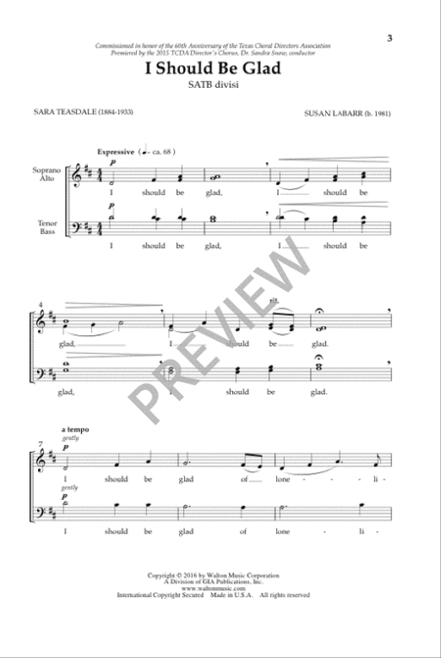I Should Be Glad Divisi scores gallery preview page 4