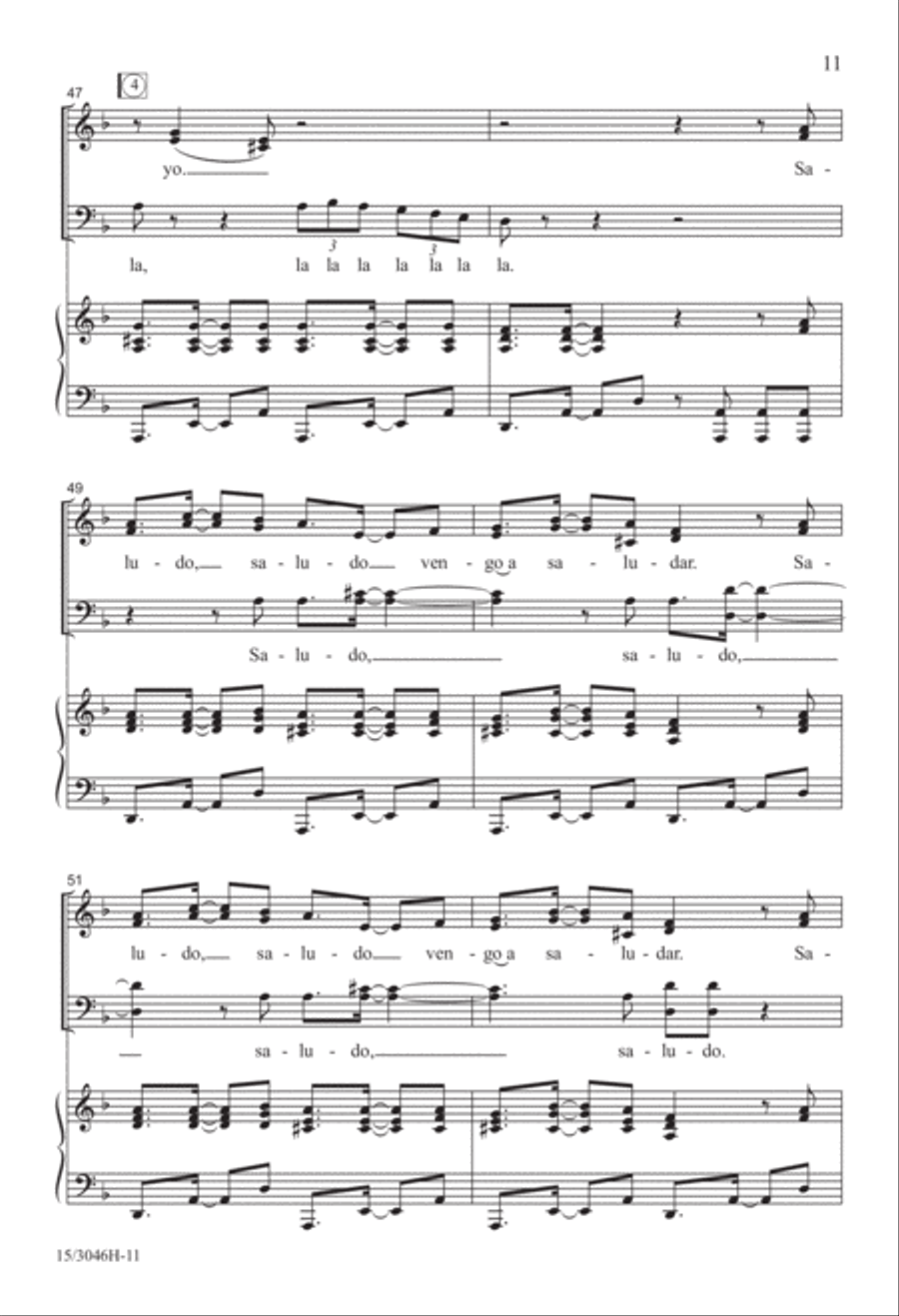 Saludo, Saludo 4-Part scores gallery preview page 11