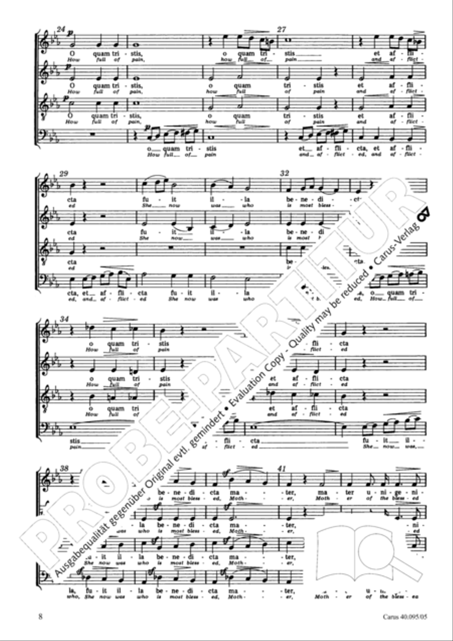 The Seven Words (Die Sieben Worte) 4-Part scores gallery preview page 9