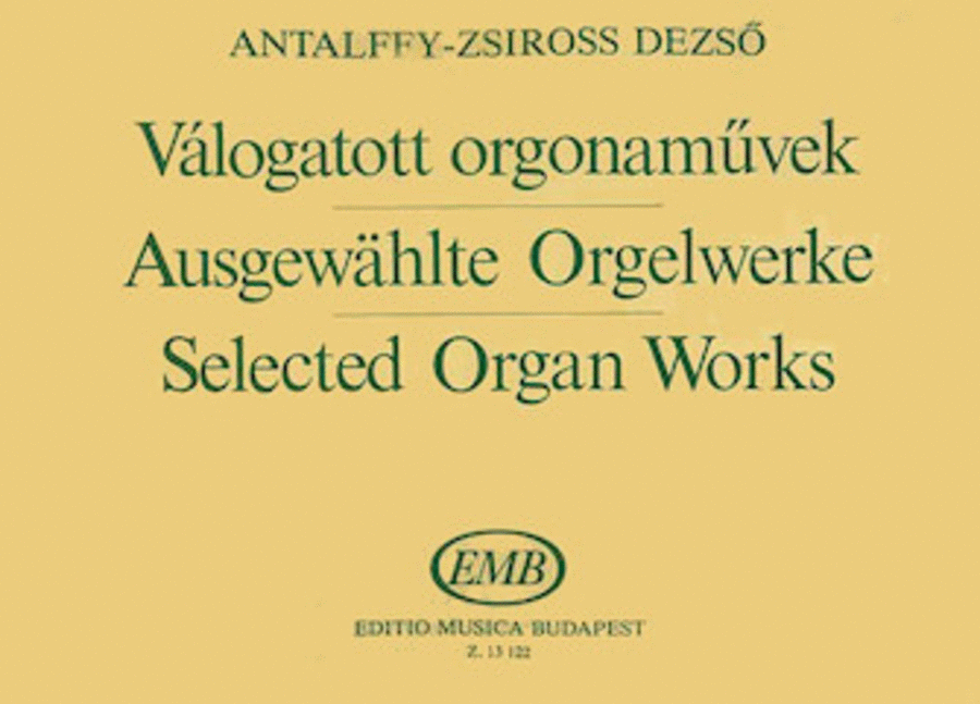 Selected Organ Works Organ Solo Organ scores gallery preview page 1