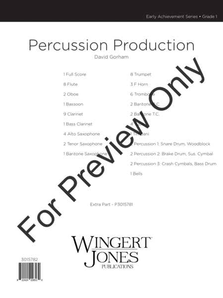Percussion Production - Full Score