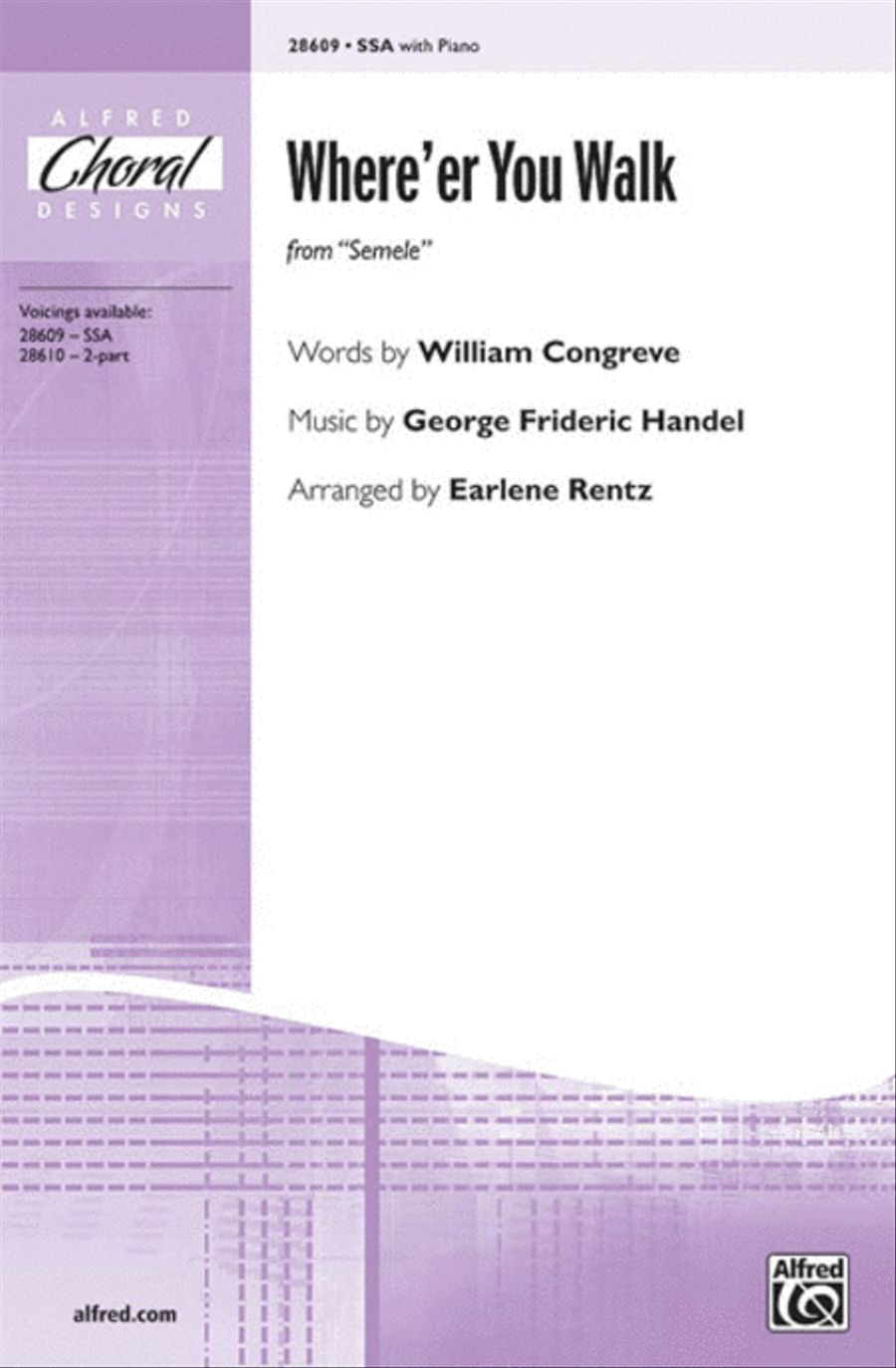 Where'er You Walk Women's Choir scores gallery preview page 1