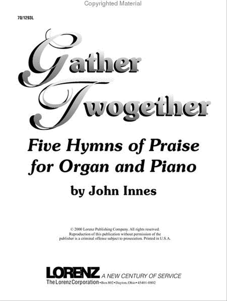 Gather Twogether Organ scores gallery preview page 2