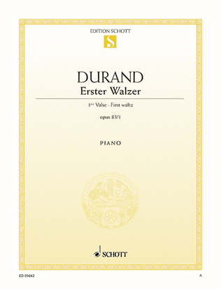 Book cover for First waltz E flat major