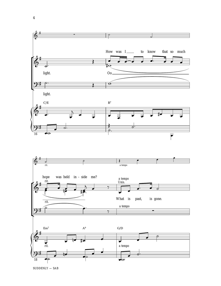 Suddenly (from Les Miserables The Movie) 3-Part scores gallery preview page 4