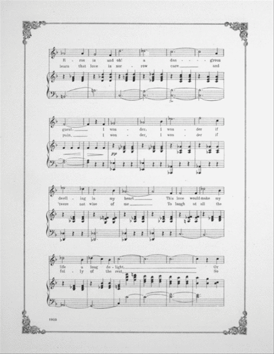 I Wonder. Waltz Song From Cyrano de Bergerac Voice scores gallery preview page 3