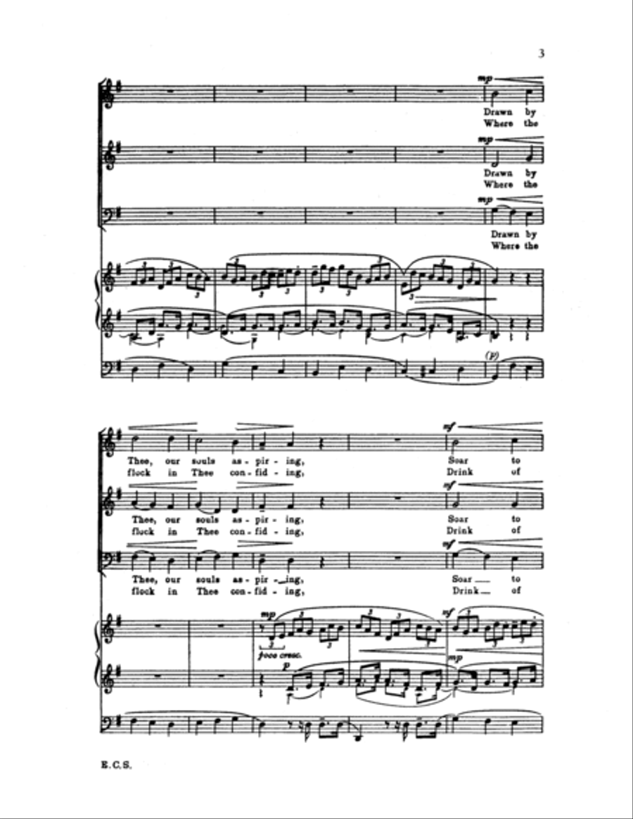 Jesu, joy of man's desiring, BWV 147 3-Part scores gallery preview page 3