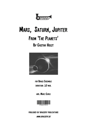 Mars, Saturn, Jupiter from 'The Planets' for brass ensemble