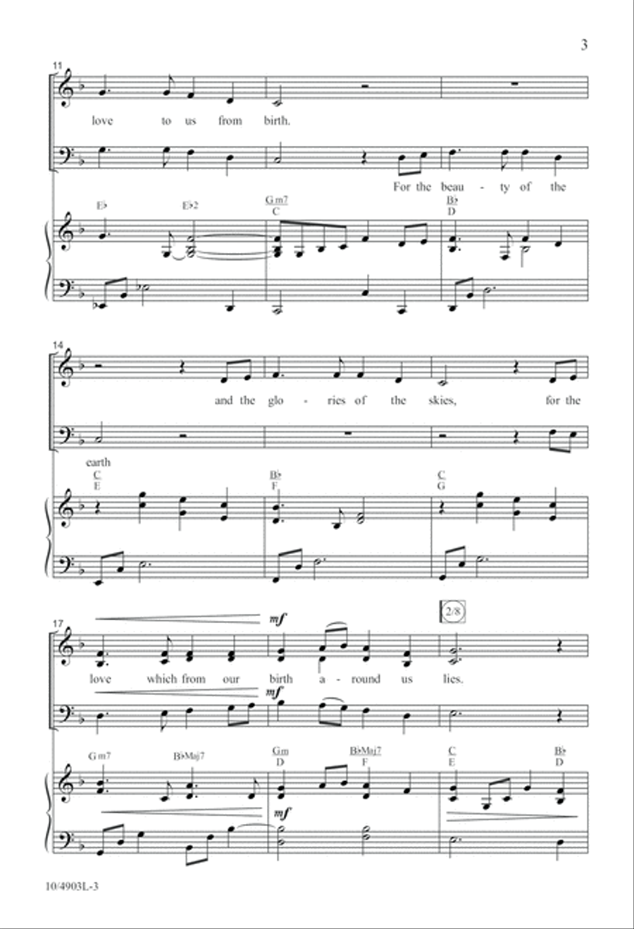 Thanks for Giving 4-Part scores gallery preview page 3