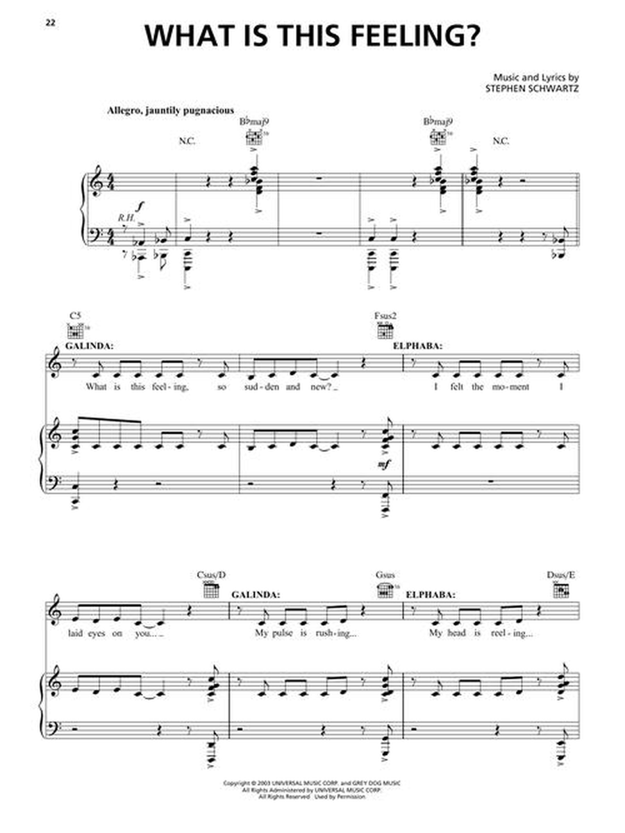Wicked Piano, Vocal scores gallery preview page 3