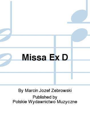 Book cover for Missa Ex D