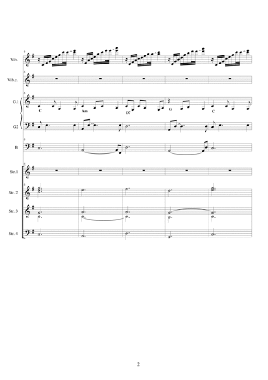 Duerme, duerme - Canción de cuna (Balada vals) Full Orchestra scores gallery preview page 2