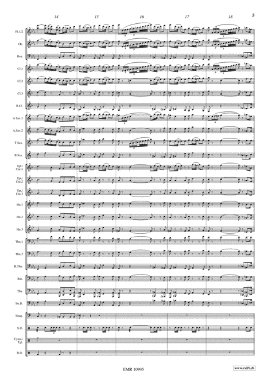 Coronation March Coronation March Concert Band scores gallery preview page 6