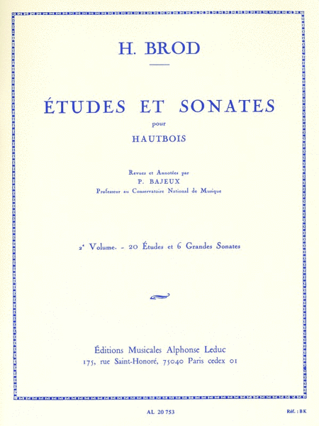 Etudes Et Sonates Vol.2 (oboe)