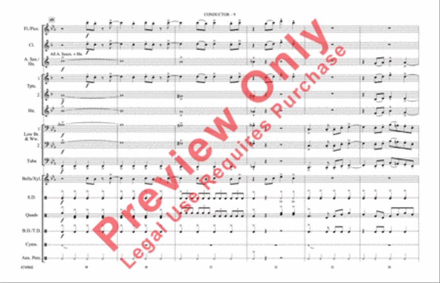 Black Eyes Marching Band scores gallery preview page 10